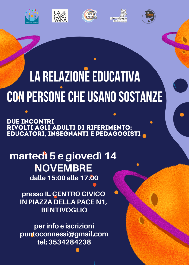 La relazione educativa con persone che usano sostanze