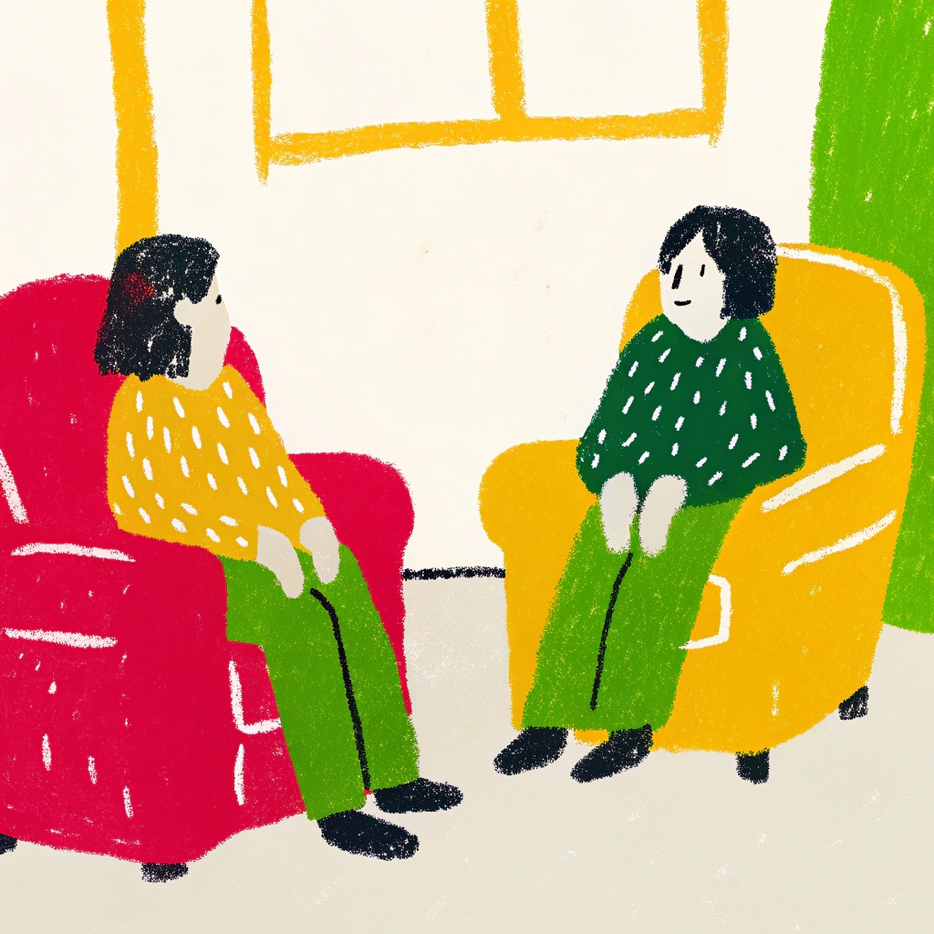 Immagine rappresentativa degli spazi di ascolto: mostra due adulti seduti che conversano